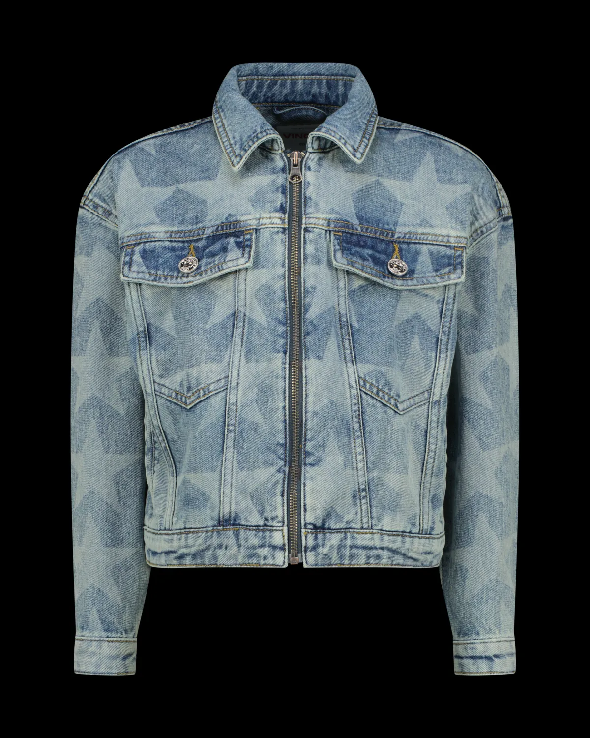 Vingino Denim Jas Tanja Laser Star< Jassen|Jassen