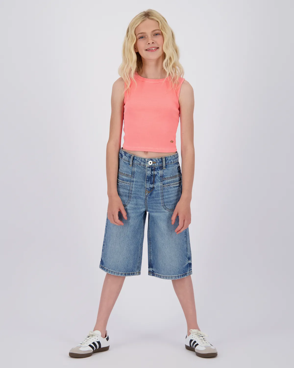 Vingino T-Shirt Basic-Crop Rib Tee< Shirts|T-Shirts & Tops