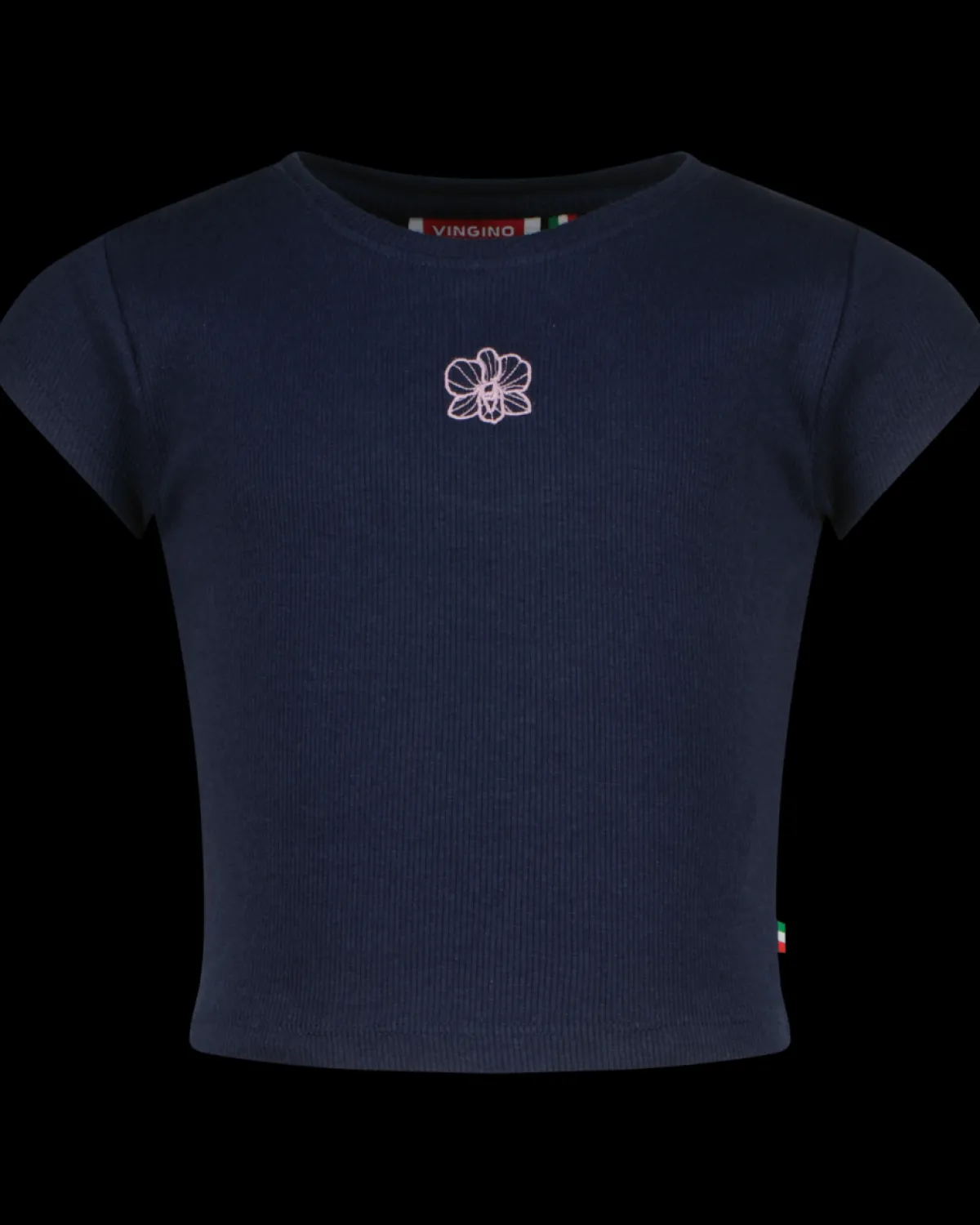 Vingino T-Shirt Basic-Crop Rib Tee< Shirts|T-Shirts & Tops